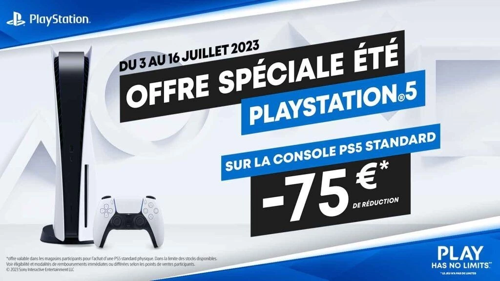 PlayStation 5 com desconto de 100€ entre 1 e 15 de julho