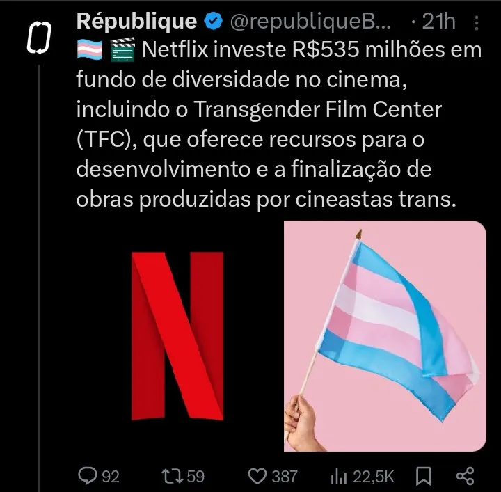Netflix agenda trans 