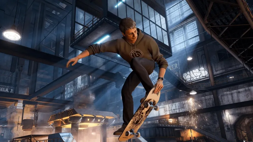 "Tony Hawk's Pro Skater 3+4: montagem oficial com skatistas profissionais incluindo Tony Hawk e novos talentos do roster"
