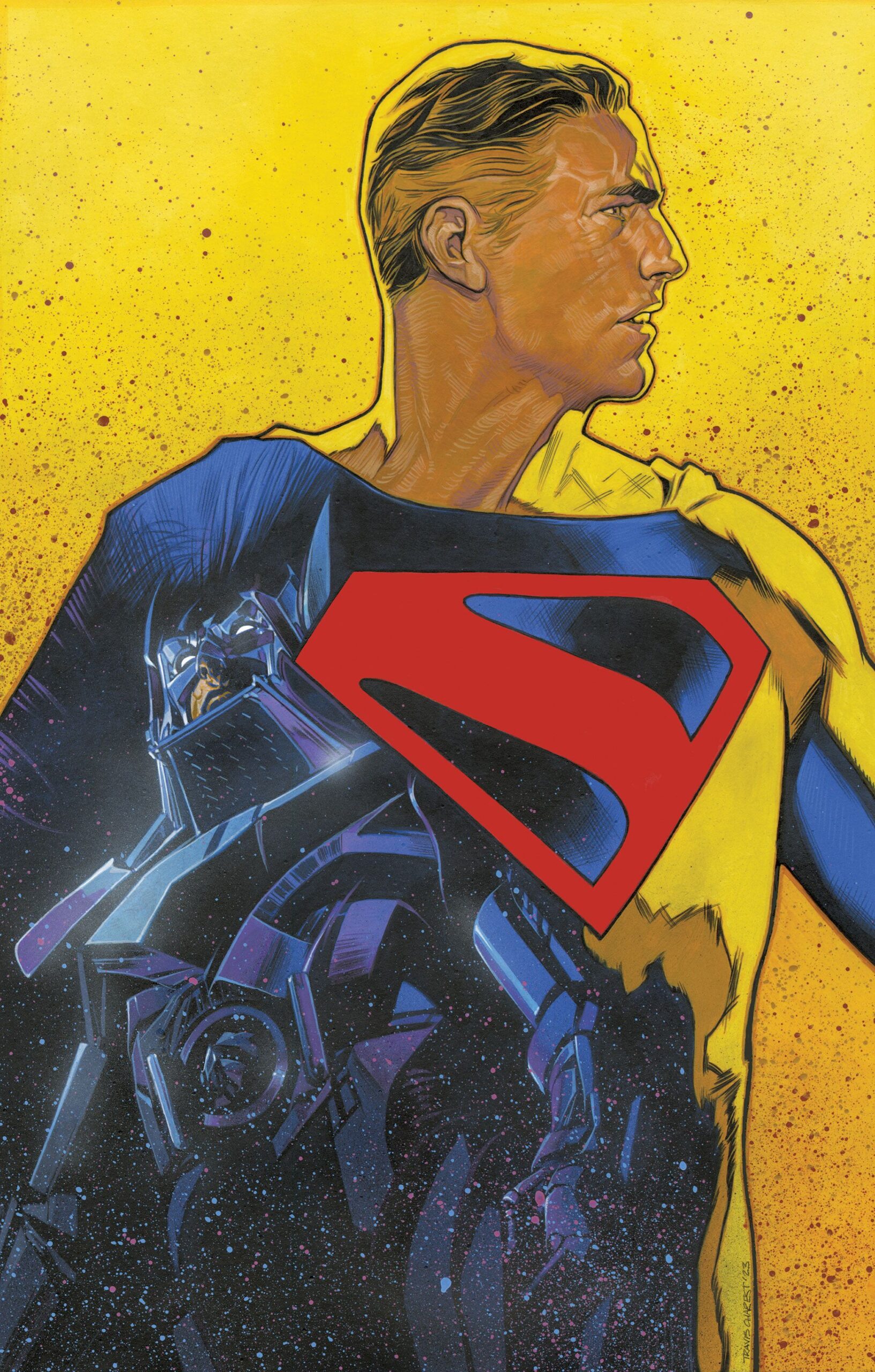 "Superman: arte interna mostrando o herói sendo afetado por novas cores de Kryptonita"
