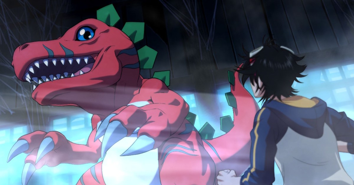 "Digimon Story: paisagem expansiva do Mundo Digital Iliad com arquitetura impressionante"
