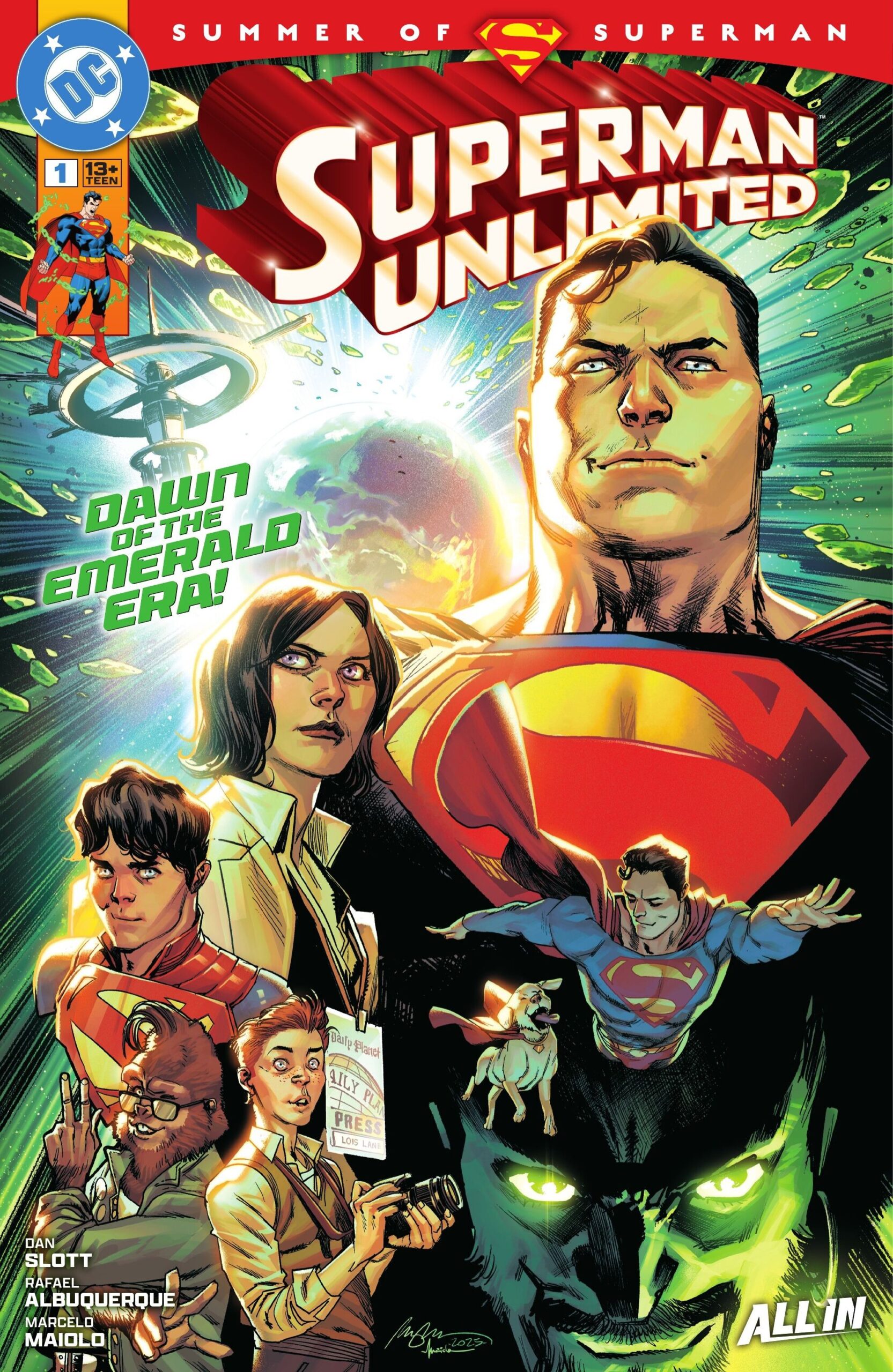 "Superman Unlimited: capa oficial da nova série de Dan Slott"
